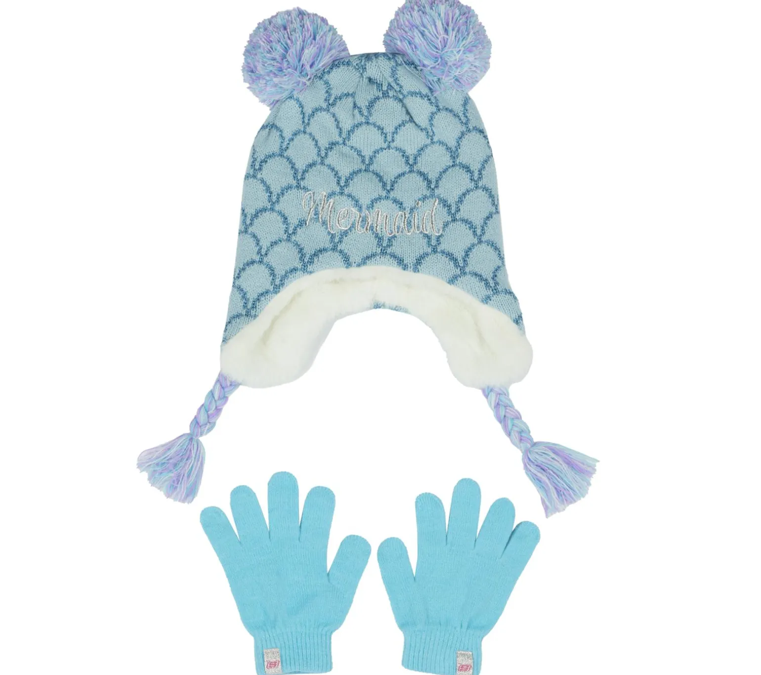 Cold Weather Mermaid Hat & Glove 1 Pack