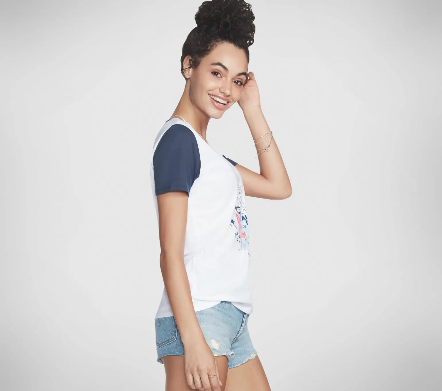 BOBS Apparel Run Walk V Neck Tee Shirt