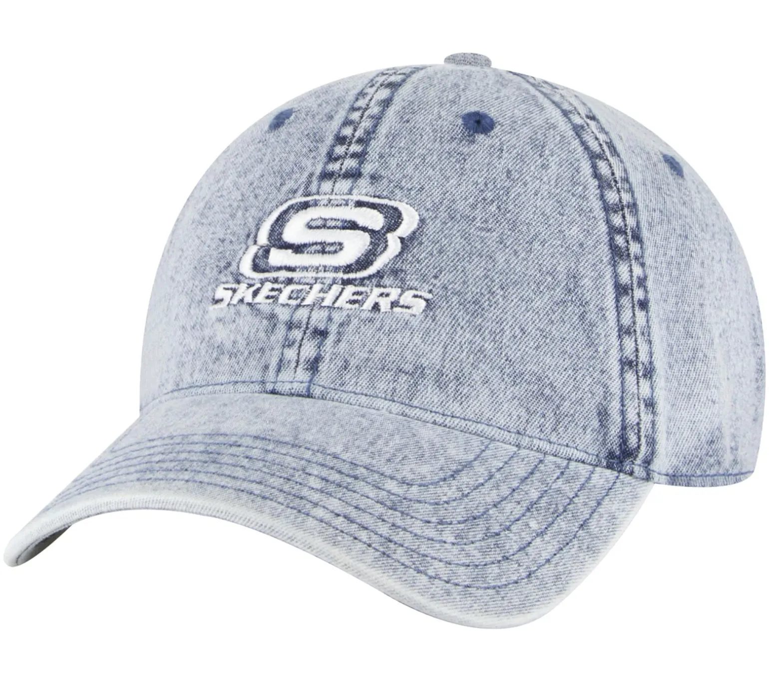 Denim Embroidered Hat