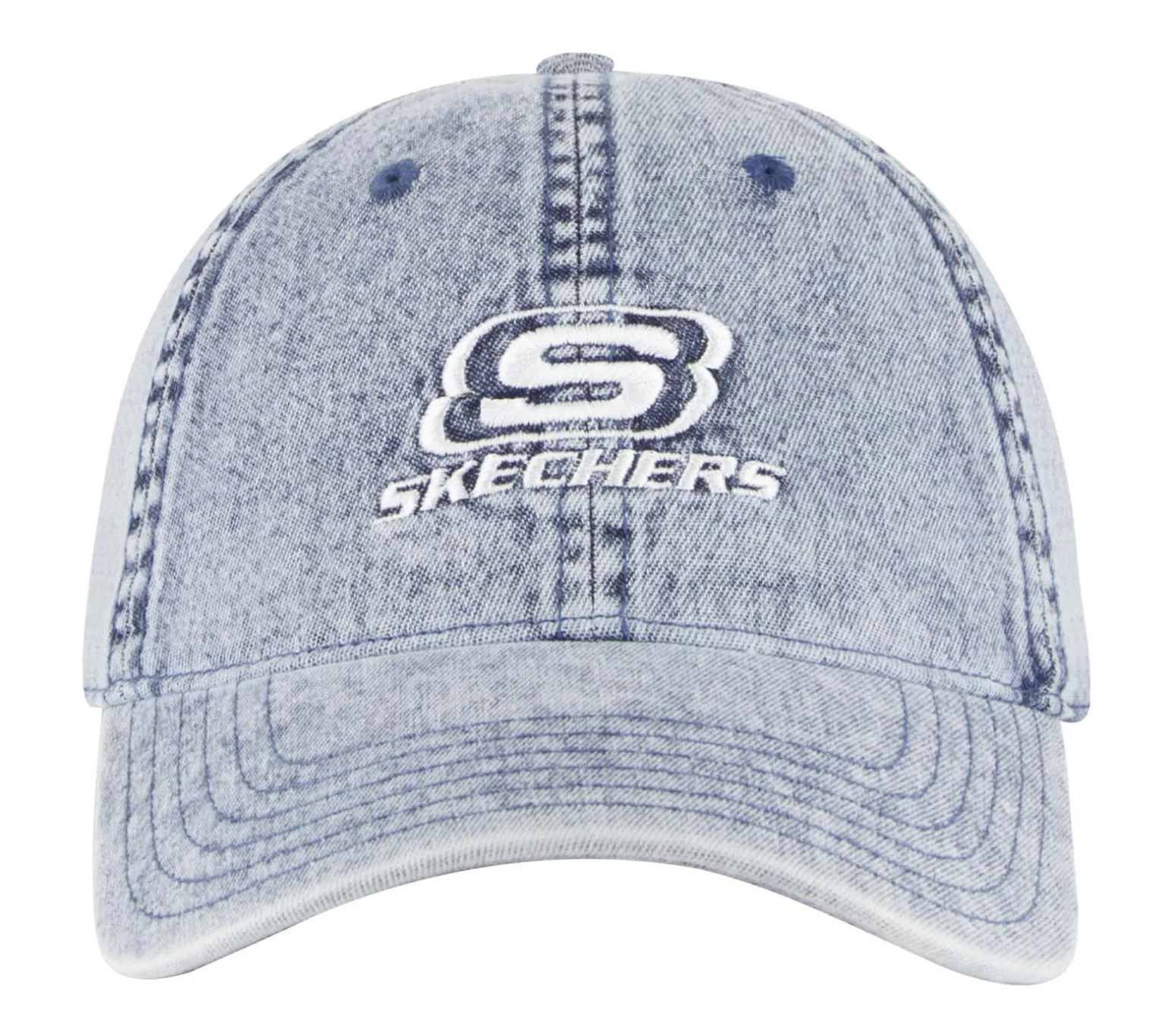 Denim Embroidered Hat