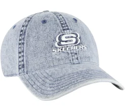Denim Embroidered Hat