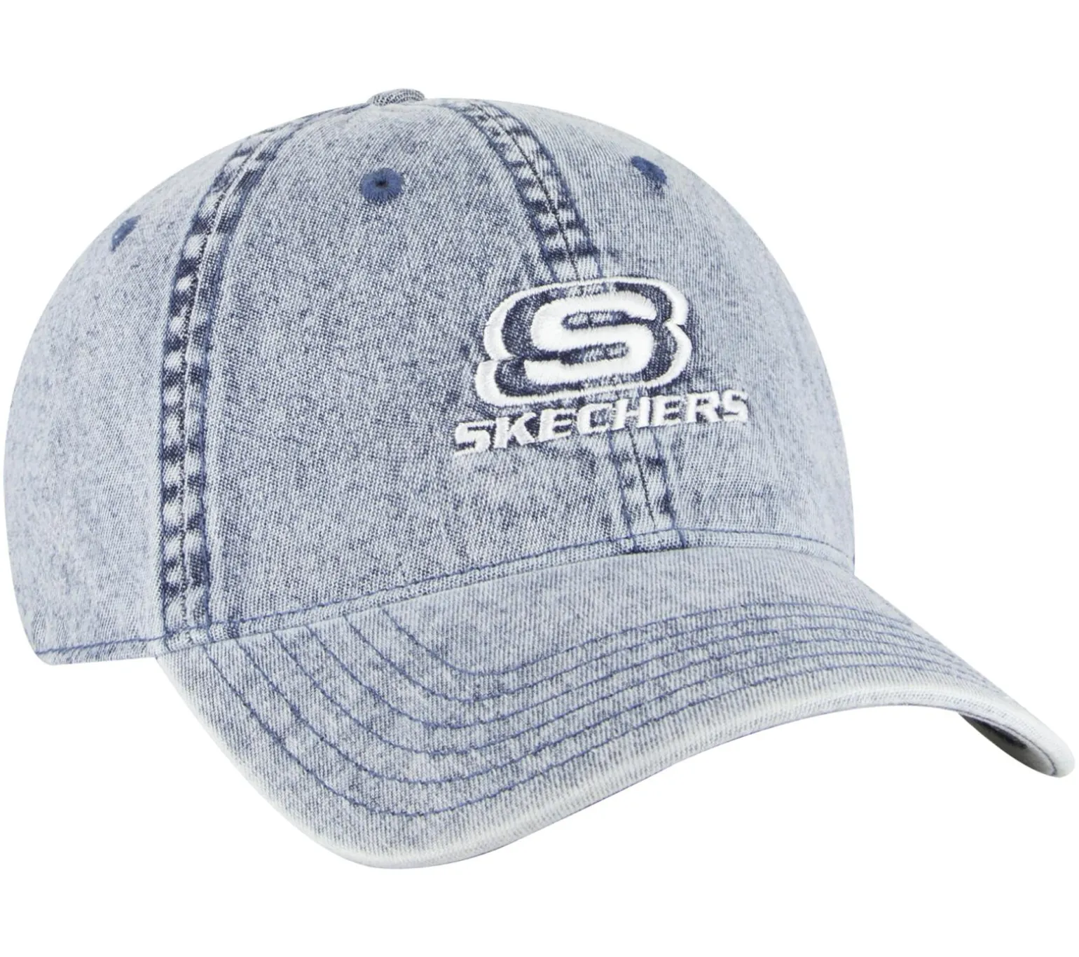 Denim Embroidered Hat