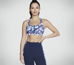 Misty Floral Zip-Front Bra