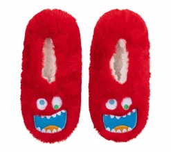 Monster Red Slipper Socks - 1 Pack