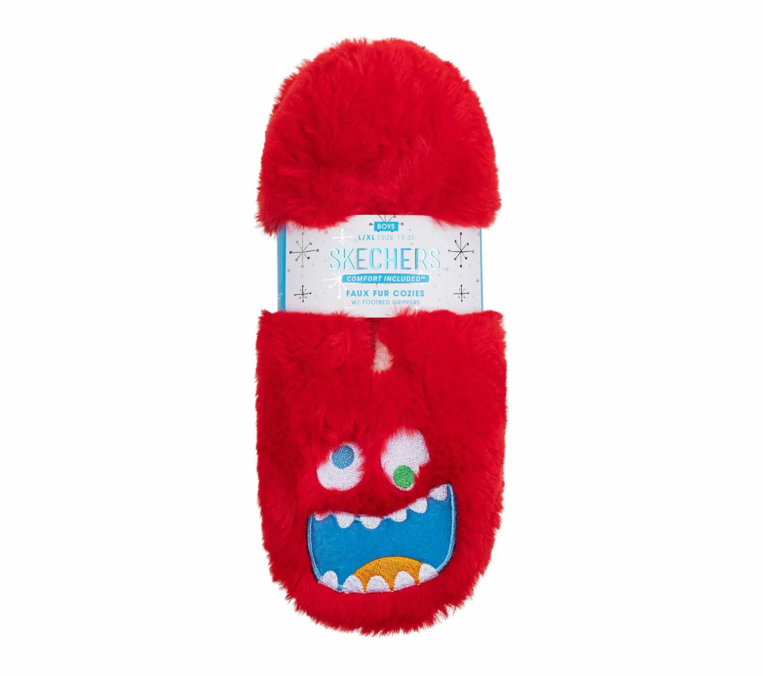 Monster Red Slipper Socks - 1 Pack