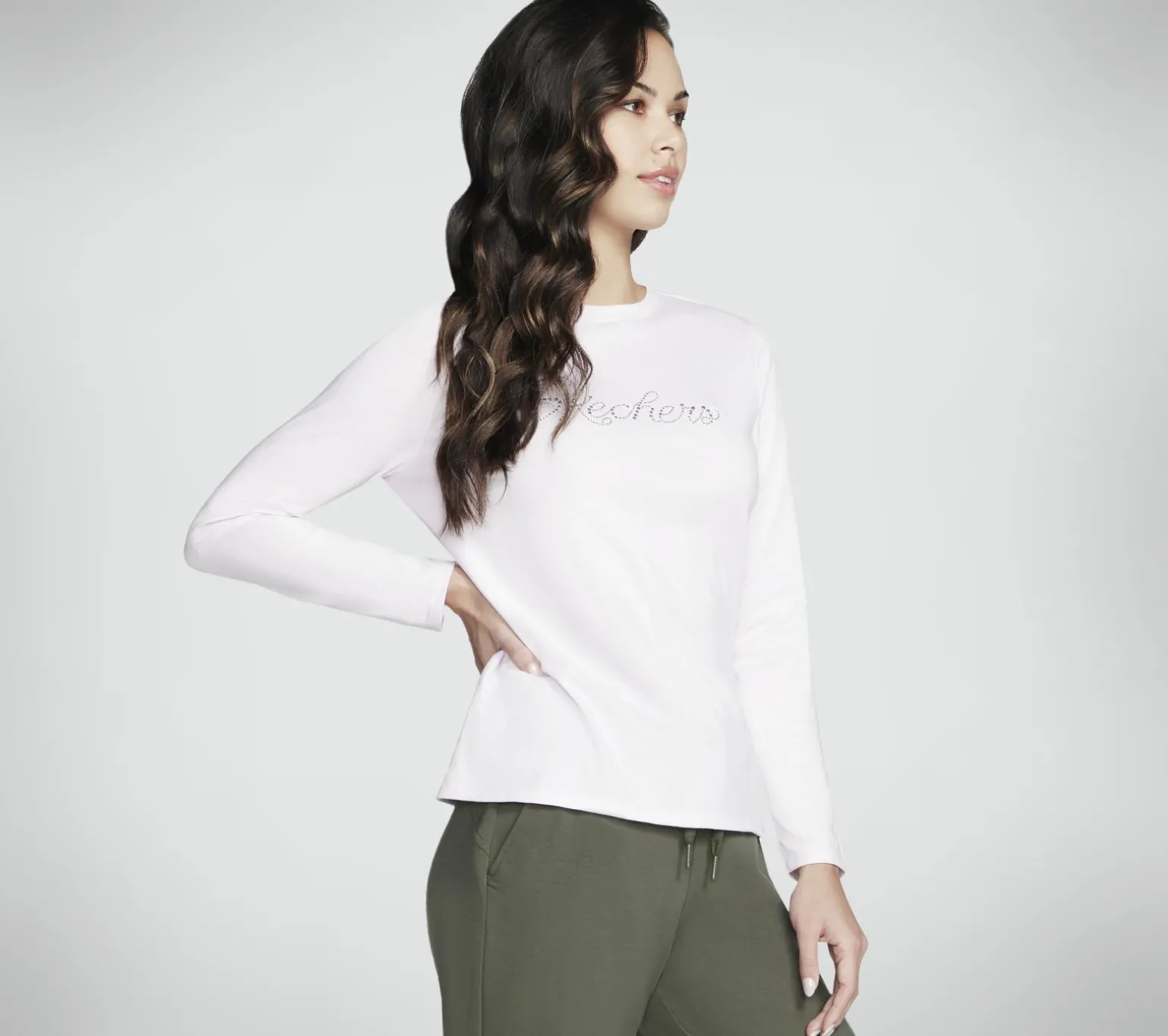 Rhinestone Queen Long Sleeve Tee